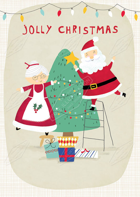 Mr & Mrs Santa Claus by Cory Reid for Pure Art Licensing Agency & Surface Design Studio