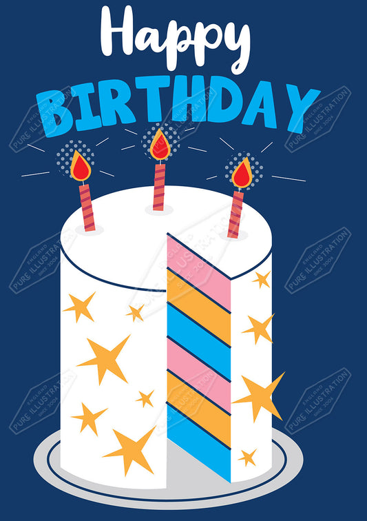 00032876RSW - Luke Swinney is represented by Pure Art Licensing Agency - Birthday Greeting Card Design