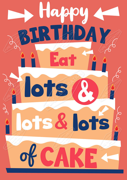 00032878RSW - Luke Swinney is represented by Pure Art Licensing Agency - Birthday Greeting Card Design