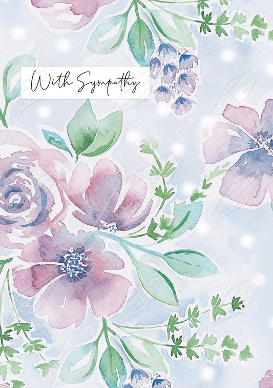 00033498KSP- Kerry Spurling is represented by Pure Art Licensing Agency - Sympathy Greeting Card Design