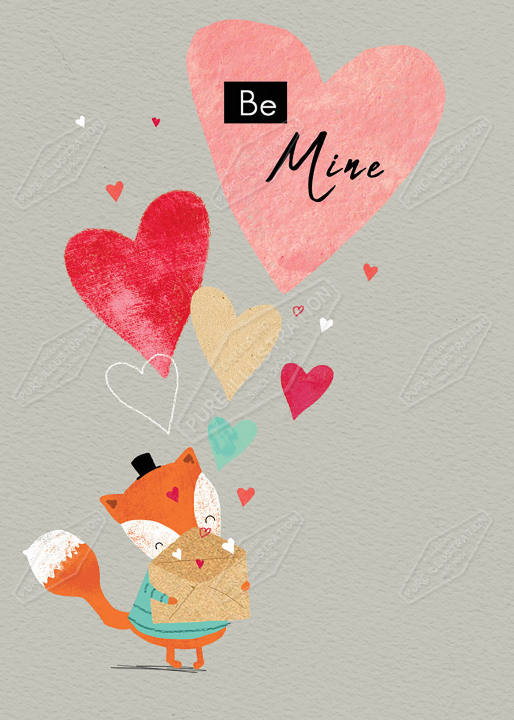 Valentines Greeting Card Design by Cory Reid for Pure Art Licensing Agency & Surface Design Studio