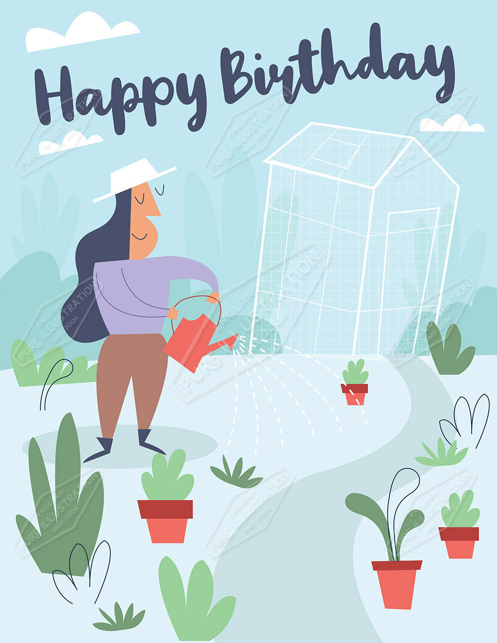 00033888RSW - Luke Swinney is represented by Pure Art Licensing Agency - Birthday Greeting Card Design