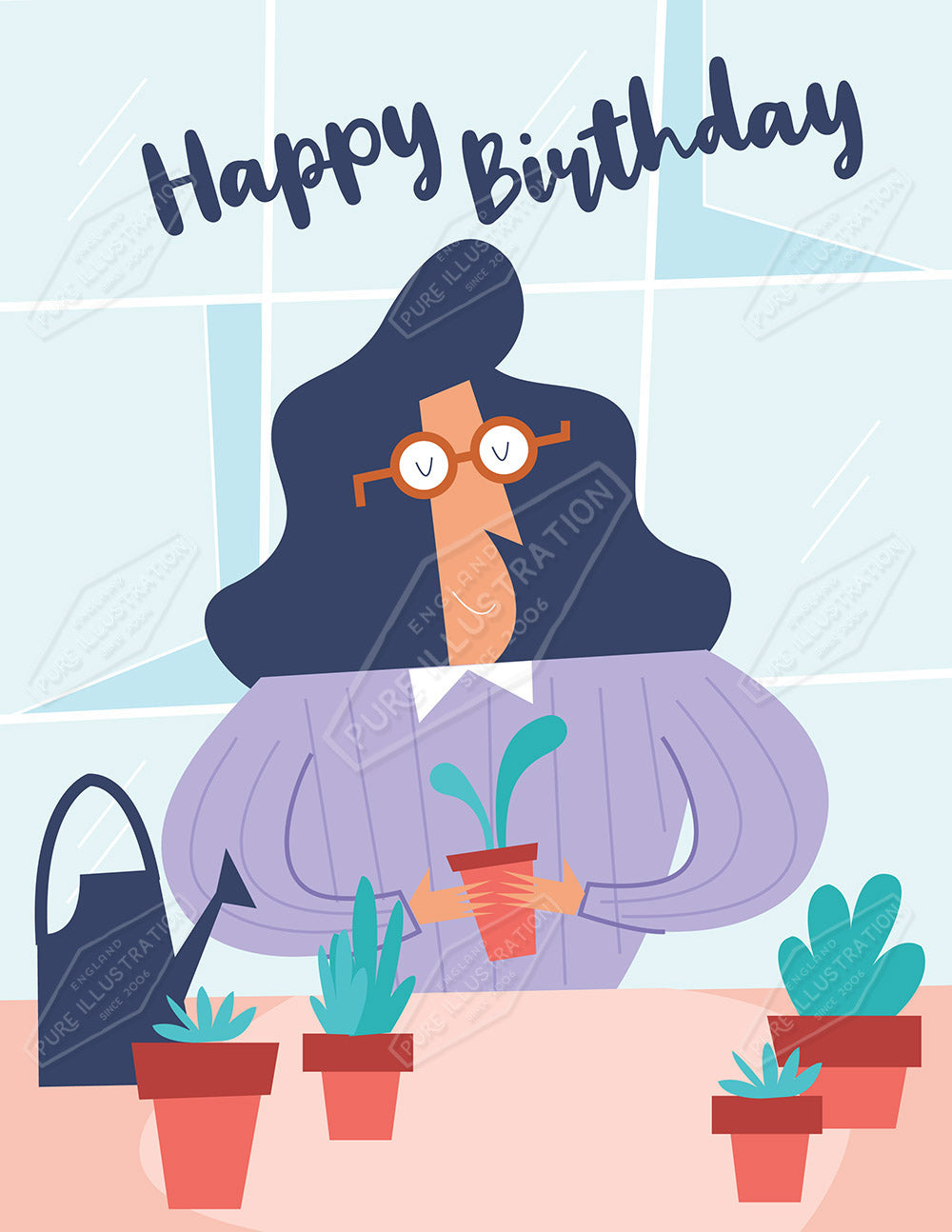 00033889RSW - Luke Swinney is represented by Pure Art Licensing Agency - Birthday Greeting Card Design