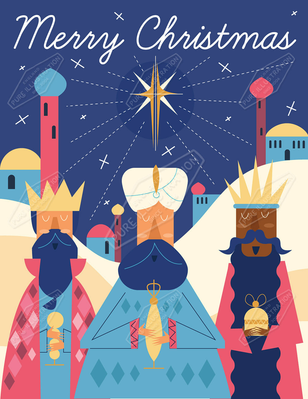 00033898RSW - Luke Swinney is represented by Pure Art Licensing Agency - Christmas Greeting Card Design