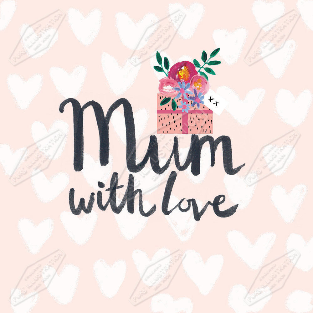 00033914SLA- Sarah Lake is represented by Pure Art Licensing Agency - Mother's Day Greeting Card Design