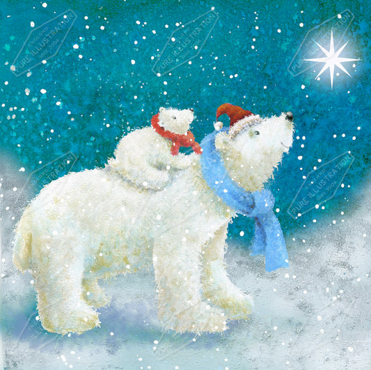 00034005JPA- Jan Pashley is represented by Pure Art Licensing Agency - Christmas Greeting Card Design