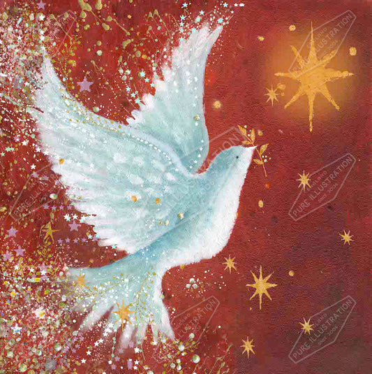 00034016JPA- Jan Pashley is represented by Pure Art Licensing Agency - Christmas Greeting Card Design