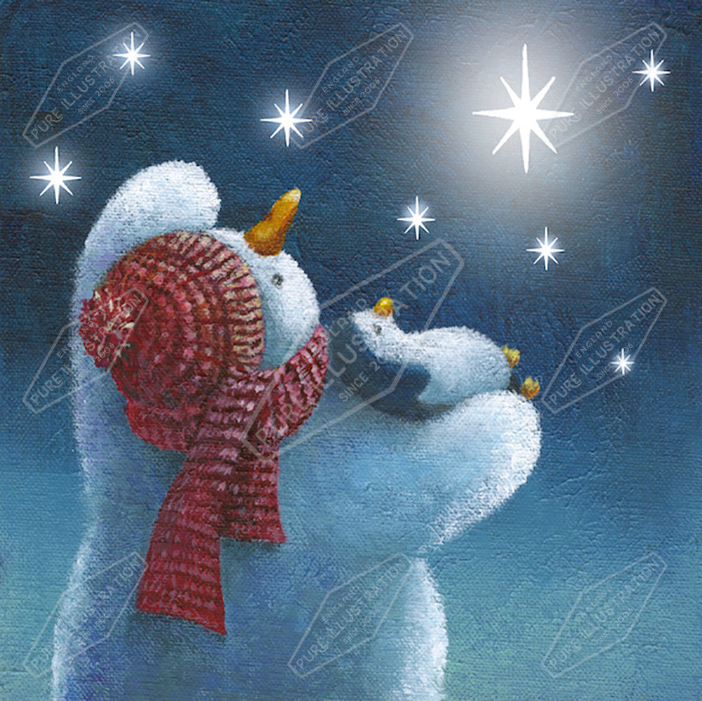 00034101JPA- Jan Pashley is represented by Pure Art Licensing Agency - Christmas Greeting Card Design