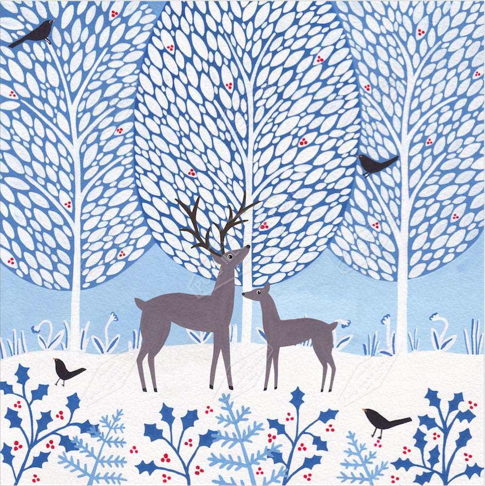 00034183SSN- Sian Summerhayes is represented by Pure Art Licensing Agency - Christmas Greeting Card Design