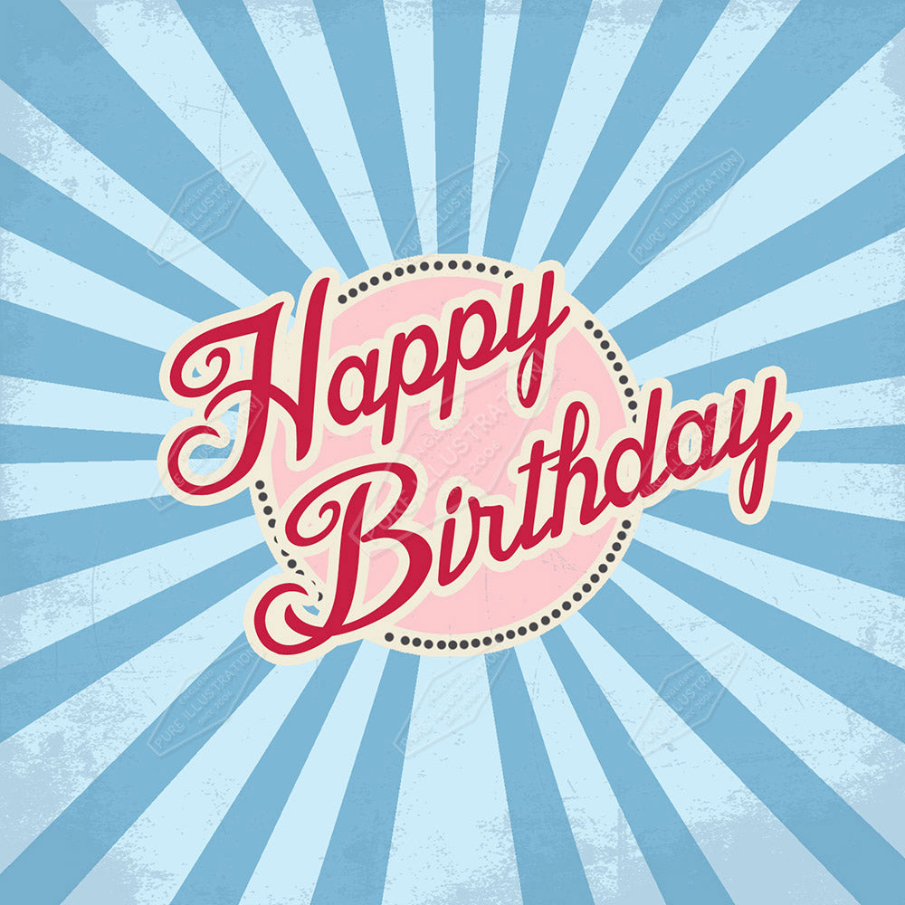 00034287DEV - Deva Evans is represented by Pure Art Licensing Agency - Birthday Greeting Card Design