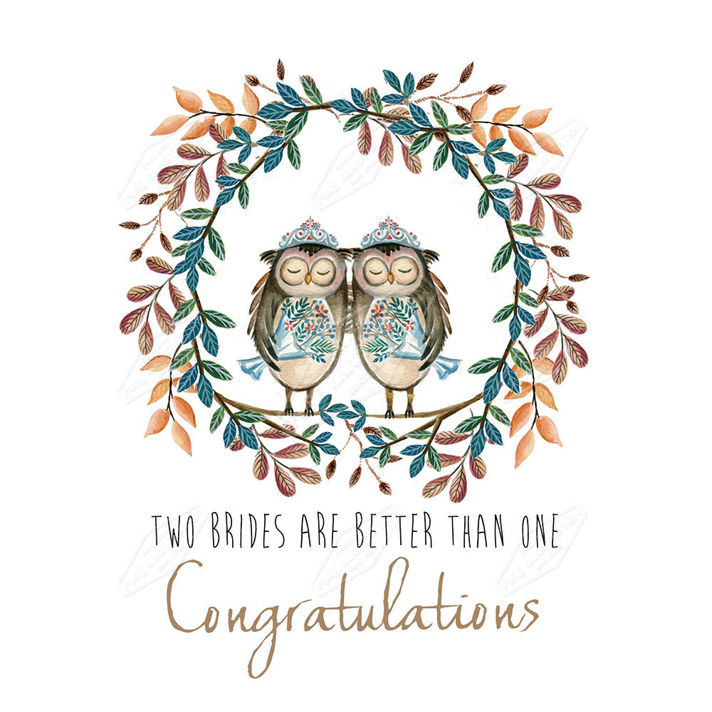 00034303DEV - Deva Evans is represented by Pure Art Licensing Agency - Wedding Greeting Card Design