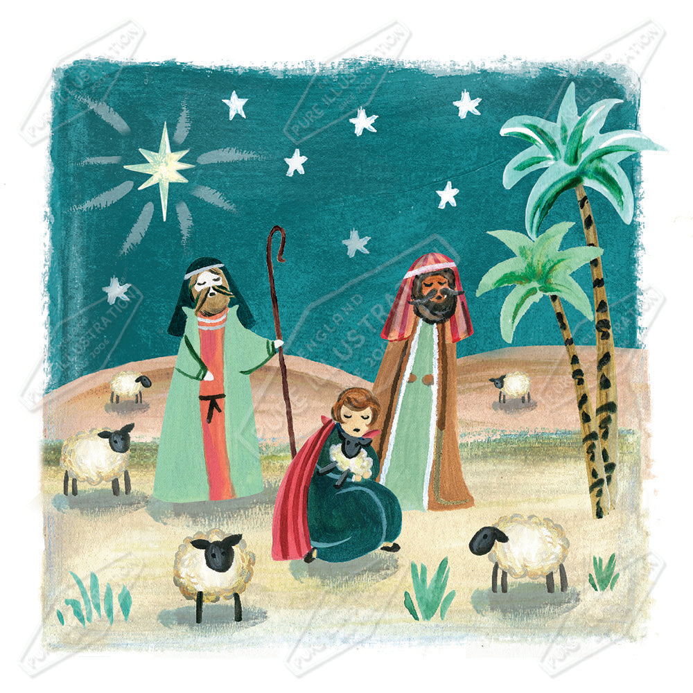 00034655DEV - Deva Evans is represented by Pure Art Licensing Agency - Christmas Greeting Card Design