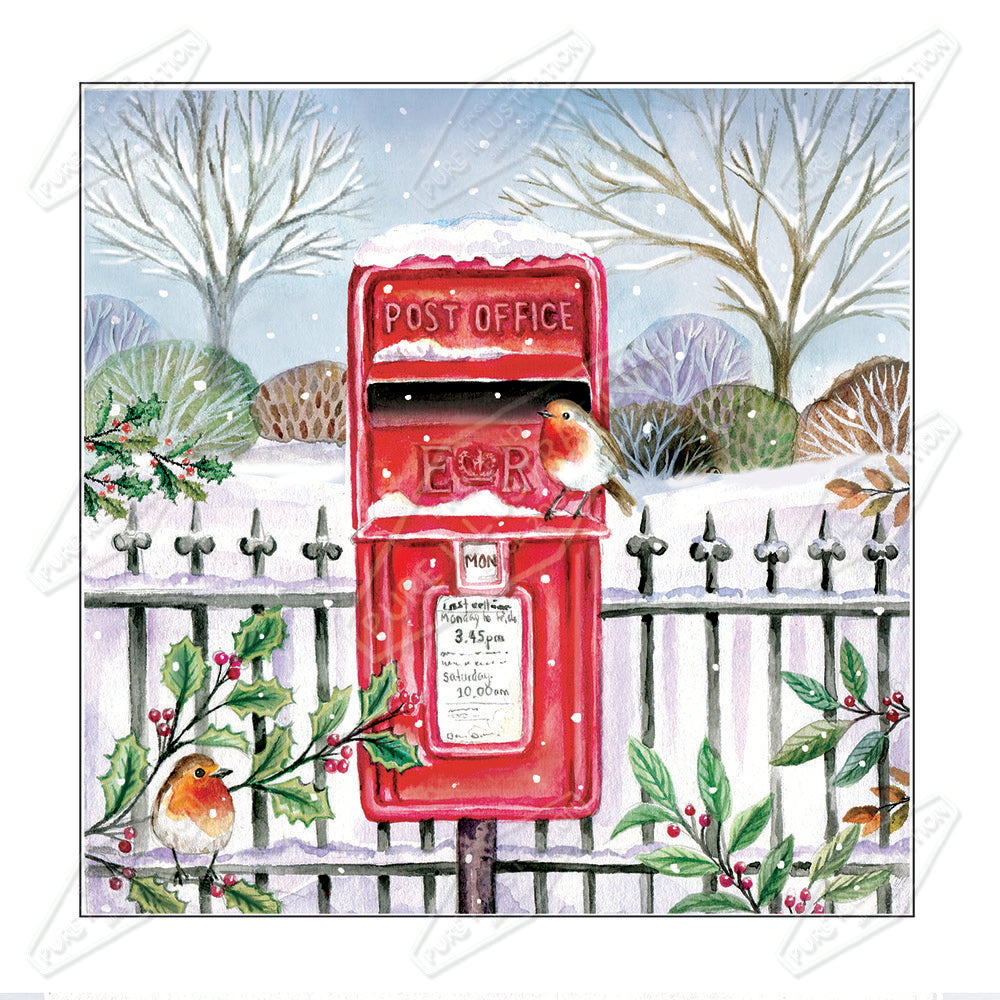 00034665DEV - Deva Evans is represented by Pure Art Licensing Agency - Christmas Greeting Card Design