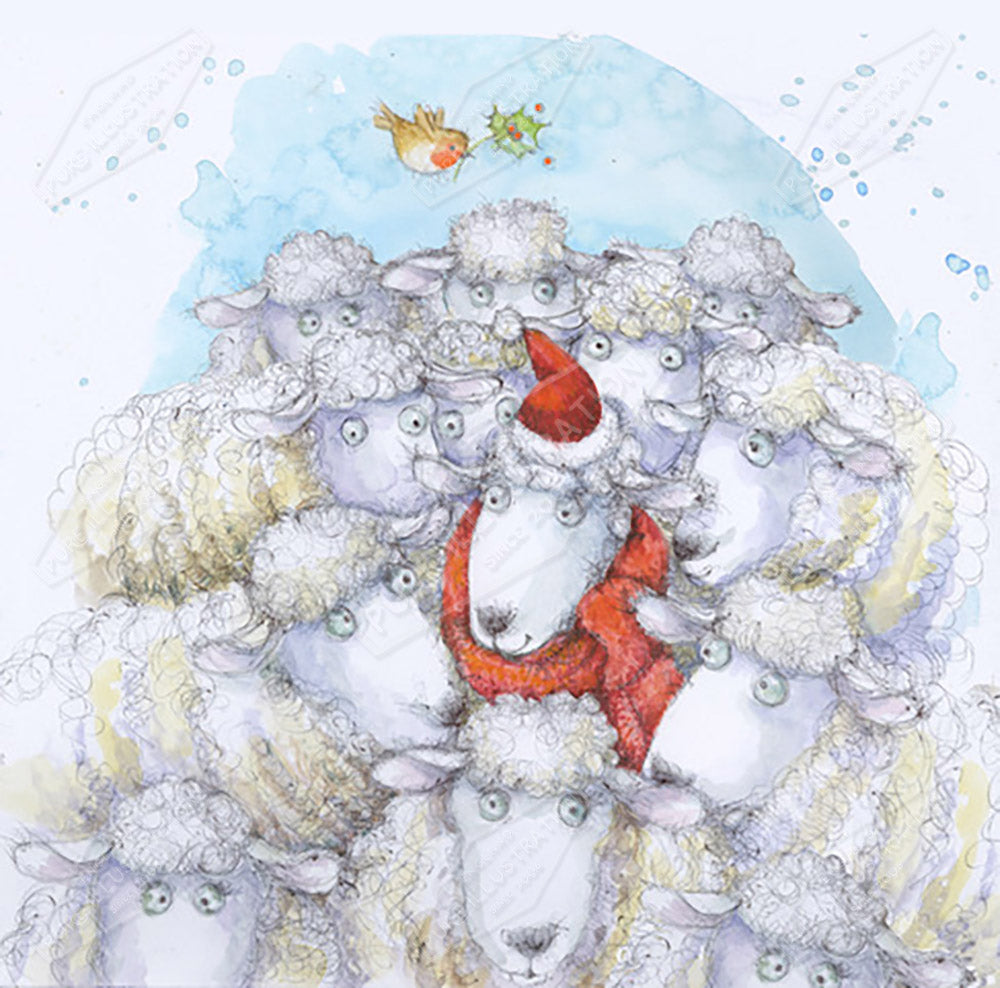 00034675JPA- Jan Pashley is represented by Pure Art Licensing Agency - Christmas Greeting Card Design