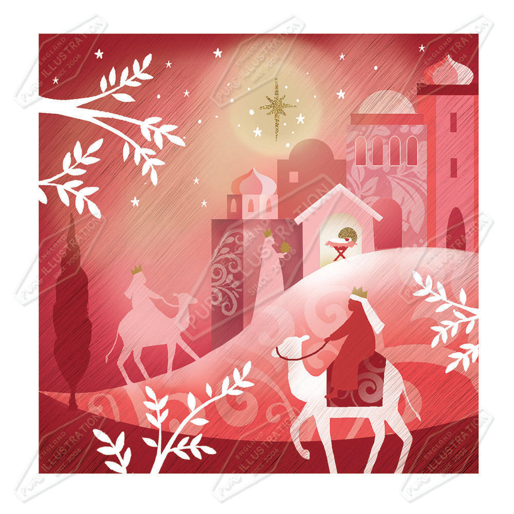 00034730DEV - Deva Evans is represented by Pure Art Licensing Agency - Christmas Greeting Card Design