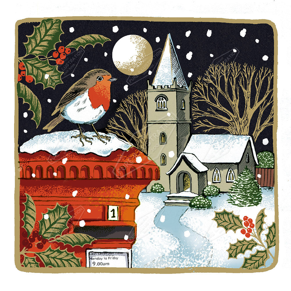 00034762DEV - Deva Evans is represented by Pure Art Licensing Agency - Christmas Greeting Card Design