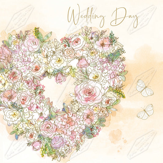 00034865CMI - Wedding Heart Design - Greeting Card Art Licensing by Pure Design Studio