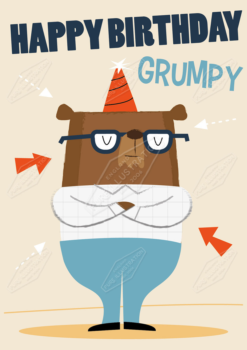 Male Birthday Design for Greeting Cards - by Luke Swinney - Pure Art Licensing Agency & Surface Design Studio