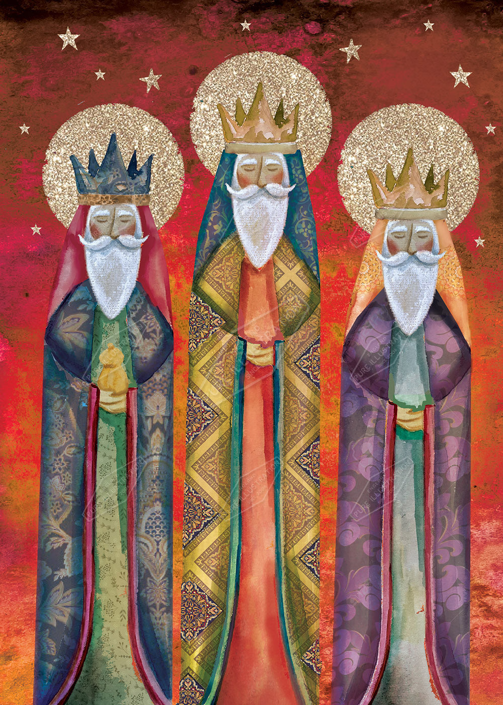 00034949DEV - Three Kings Christmas Design by Deva Evans - Pure Art Licensing Agency