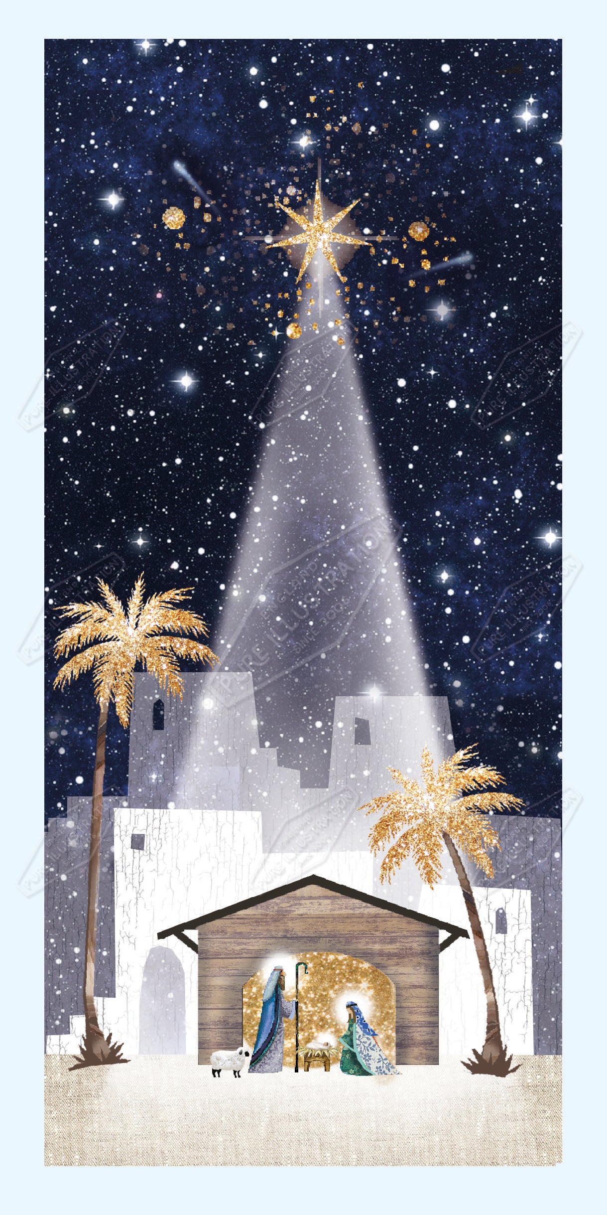 00034958DEV- Deva Evans is represented by Pure Art Licensing Agency - Christmas Greeting Card Design