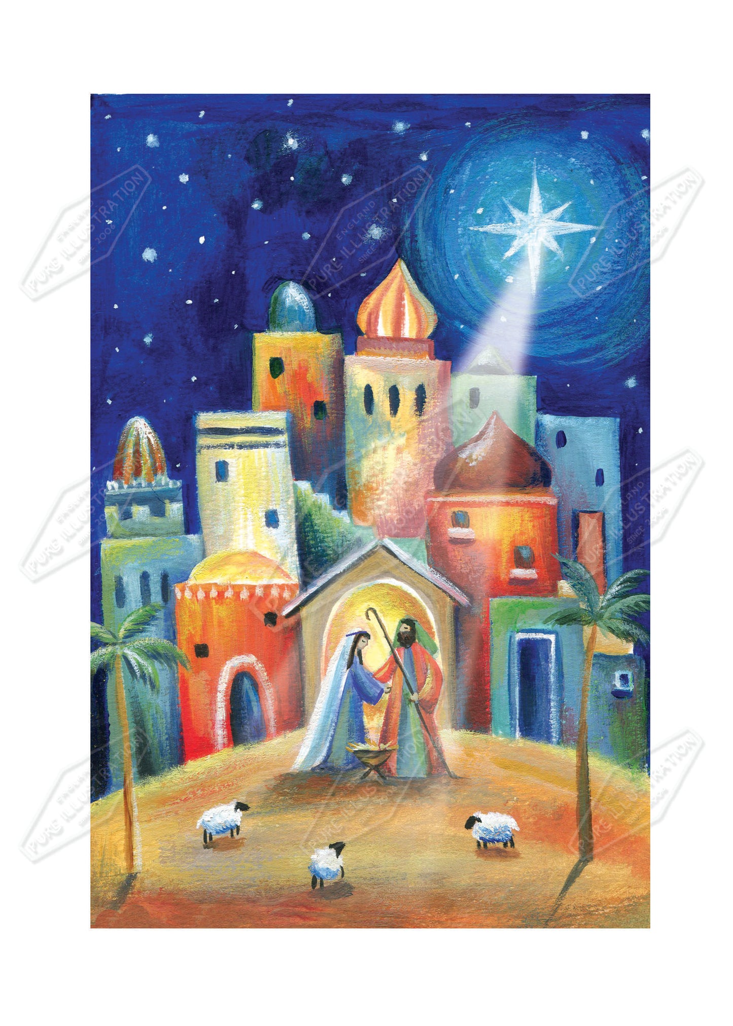 00034990DEV - Deva Evans is represented by Pure Art Licensing Agency - Christmas Greeting Card Design