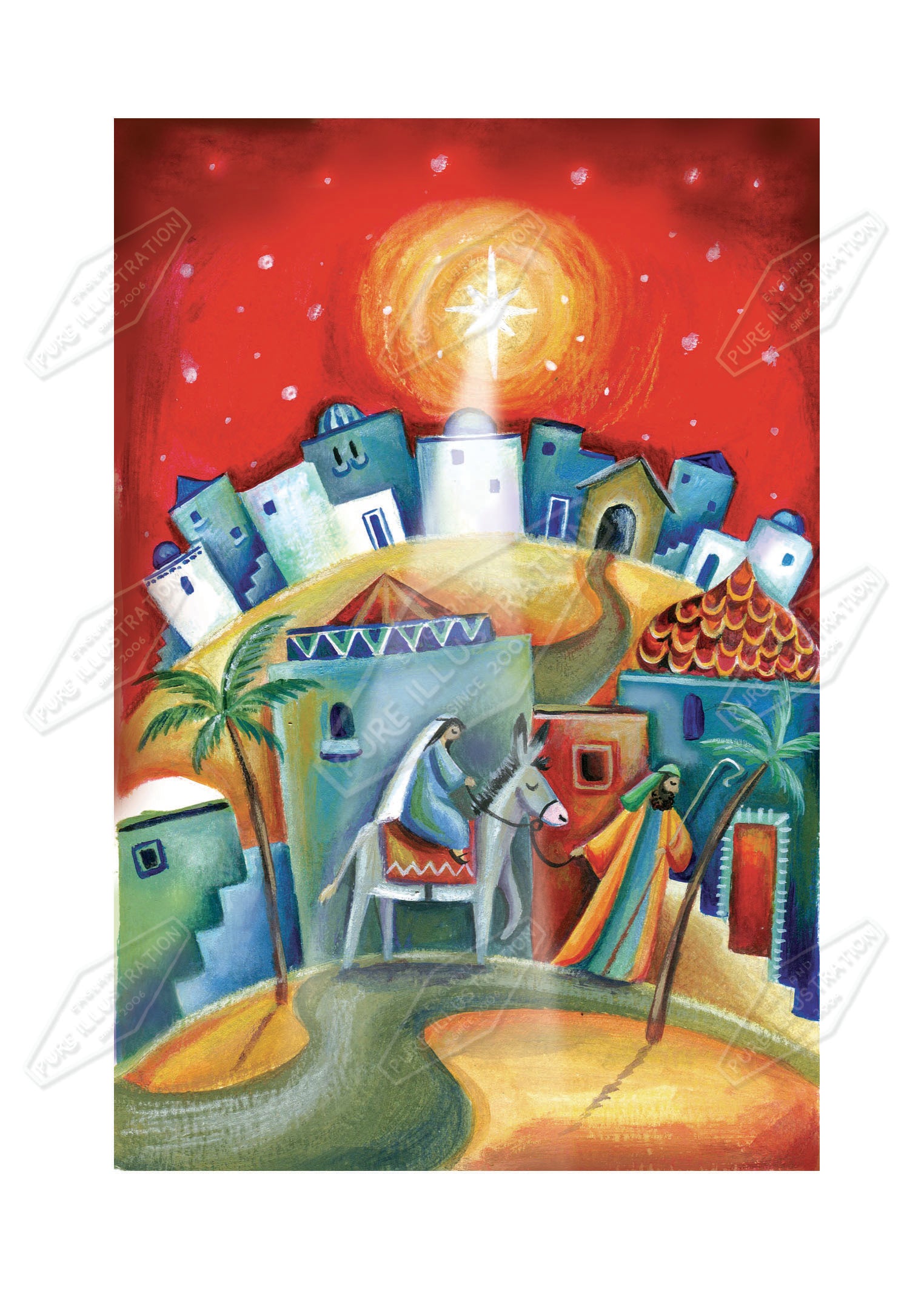 00034991DEV - Deva Evans is represented by Pure Art Licensing Agency - Christmas Greeting Card Design