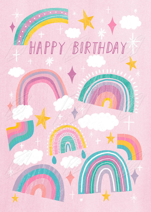 00034993LBR- Leah Brideaux is represented by Pure Art Licensing Agency - Birthday Greeting Card Design