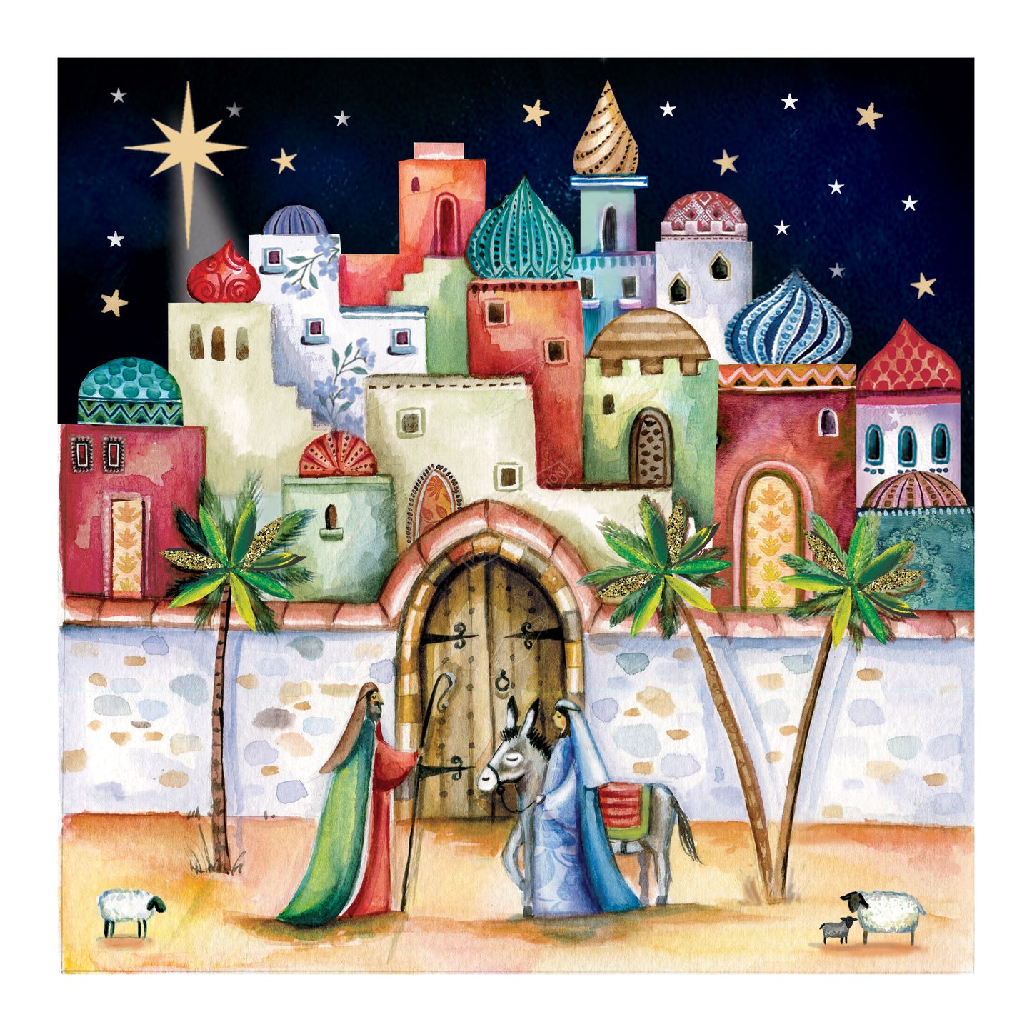 00035214DEV- Deva Evans is represented by Pure Art Licensing Agency - Christmas Greeting Card Design