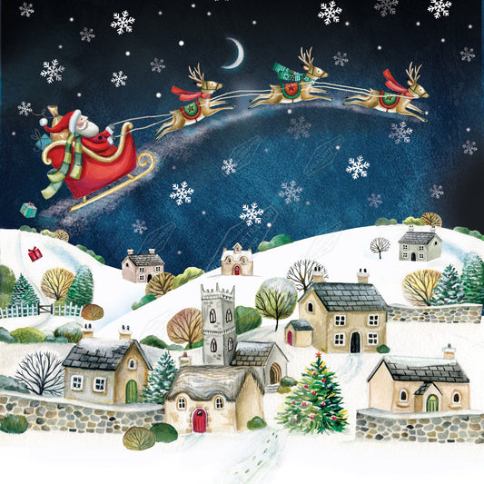 00035222DEV- Deva Evans is represented by Pure Art Licensing Agency - Christmas Greeting Card Design