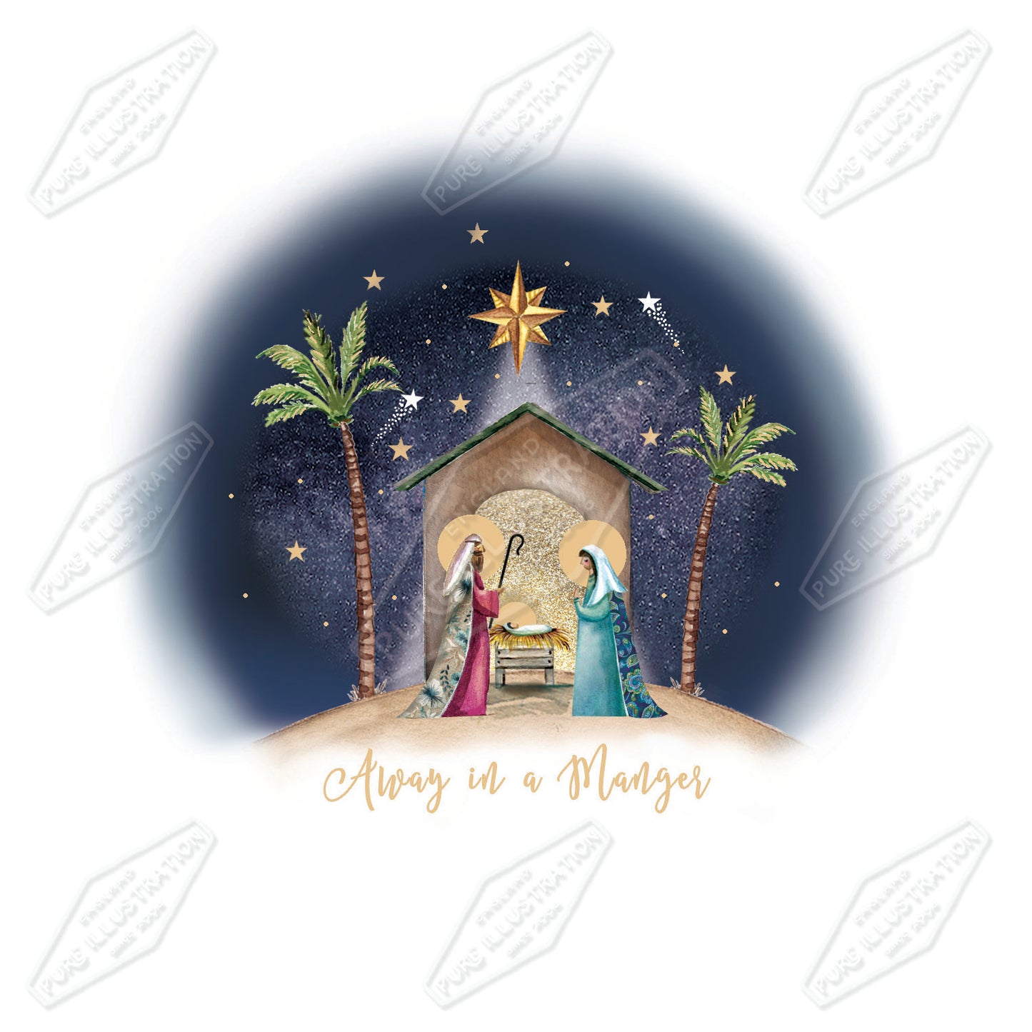 00035516DEV - Deva Evans is represented by Pure Art Licensing Agency - Christmas Greeting Card Design