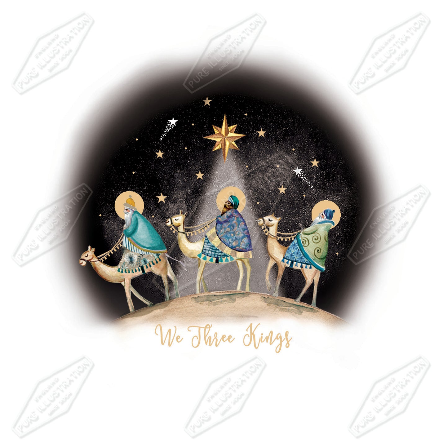 00035517DEV - Deva Evans is represented by Pure Art Licensing Agency - Christmas Greeting Card Design